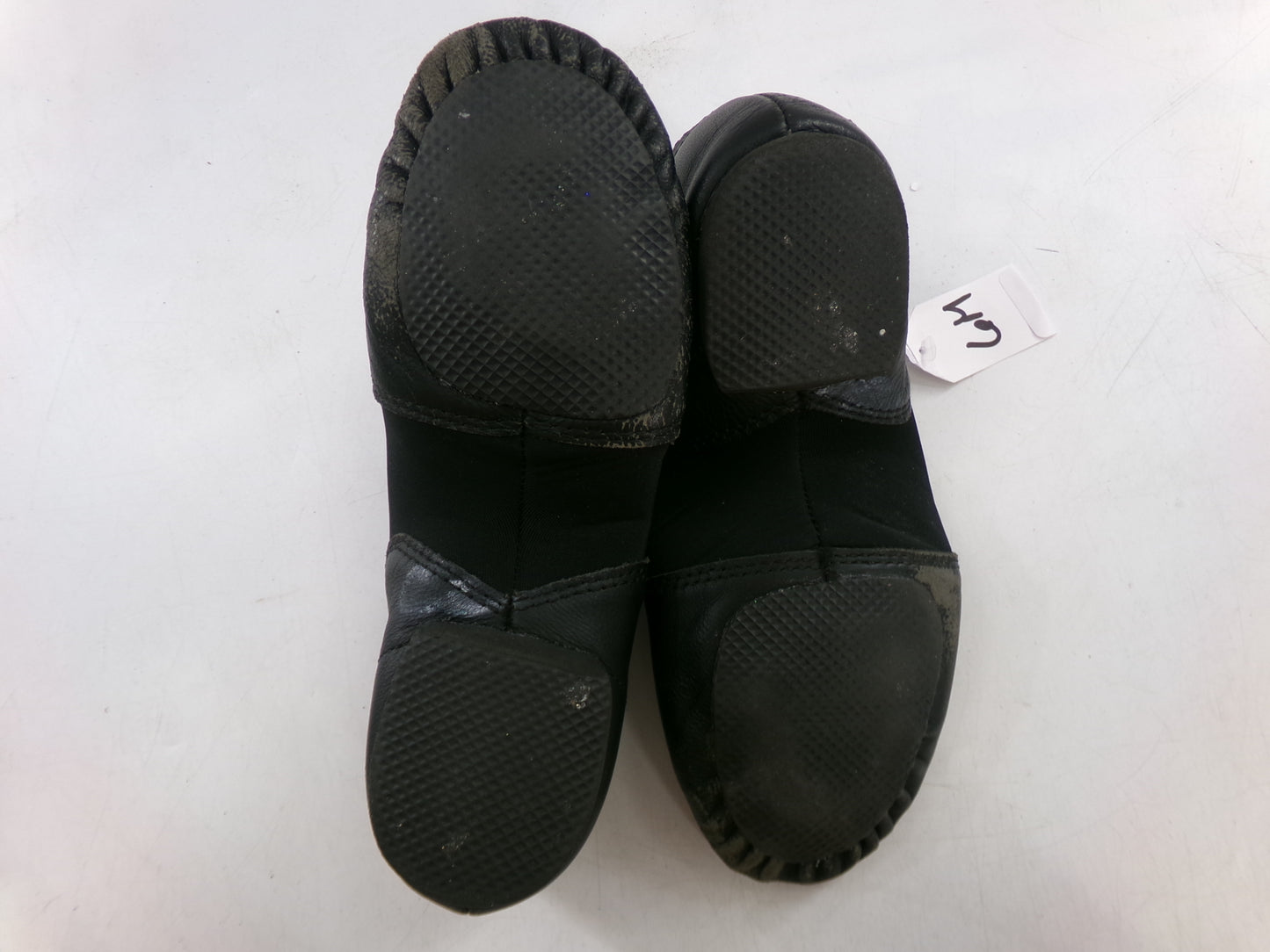 Pre-Owned Jazz Shoes Black Dance Class Adult 6M Slip On Leather Split Sole