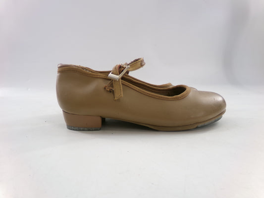 Pre-Owned Tan Tap Shoes Danshuz 752 Girls Mary Jane Buckle