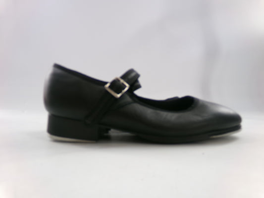 Pre-Owned Tap Shoes Capezio Adult 6M Black Jane Leather Buckle
