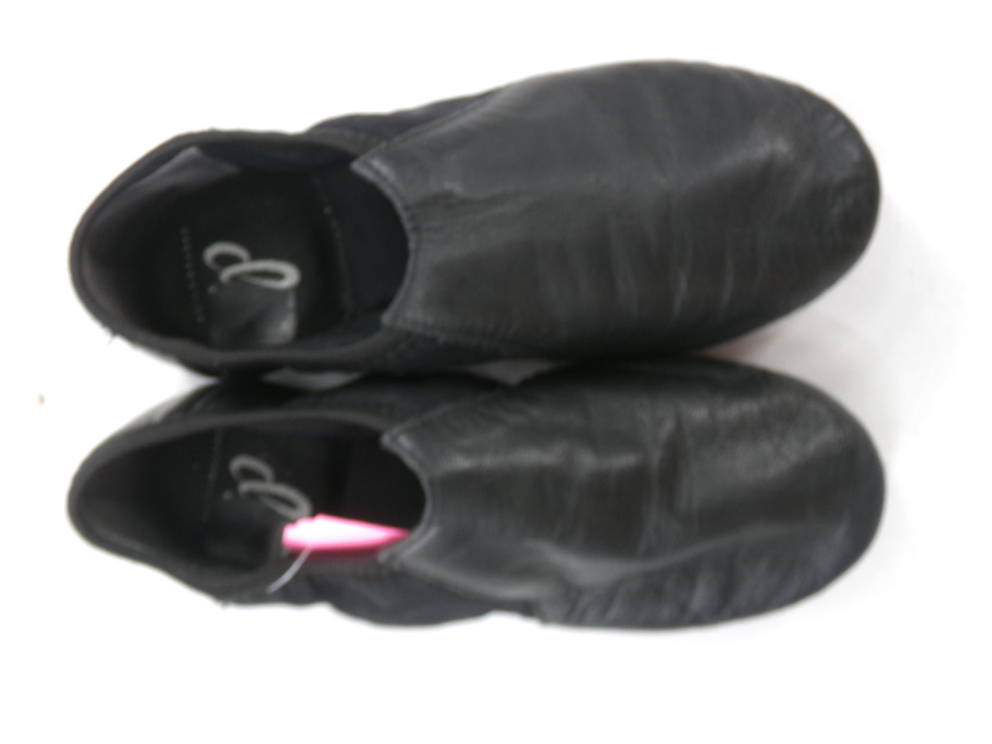 Pre-Owned Jazz Shoes DanzNMotion Youth 4M Leather Pull On Split Sole