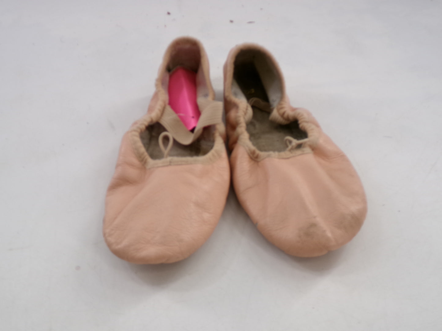 Pre-Owned Ballet Shoes Bloch Youth 2M Tie Drawstring Leather Single Strap Full Sole
