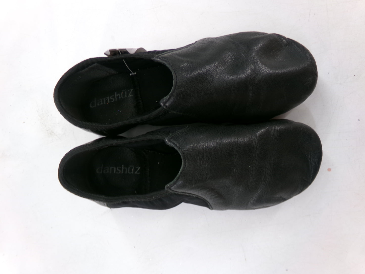 Pre-Owned Jazz Shoes DanzNMotion Child 1M Leather Pull On Split Sole