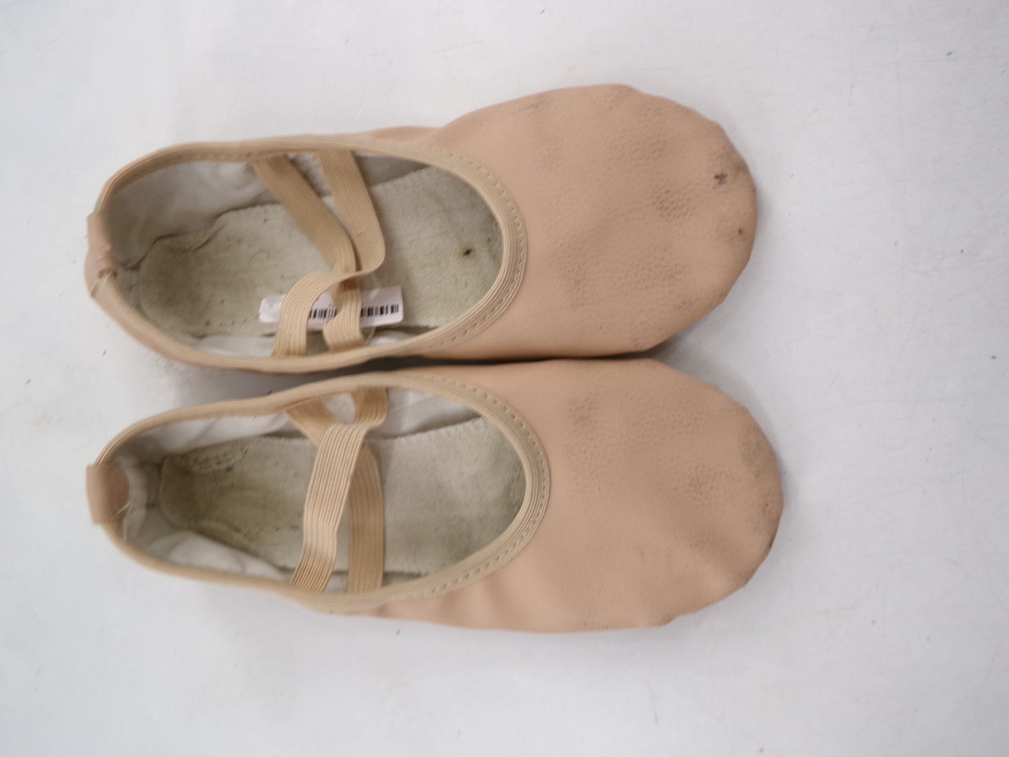 Pre-Owned Ballet Shoes Stelle Youth 4M Leather Double Strap Split Sole