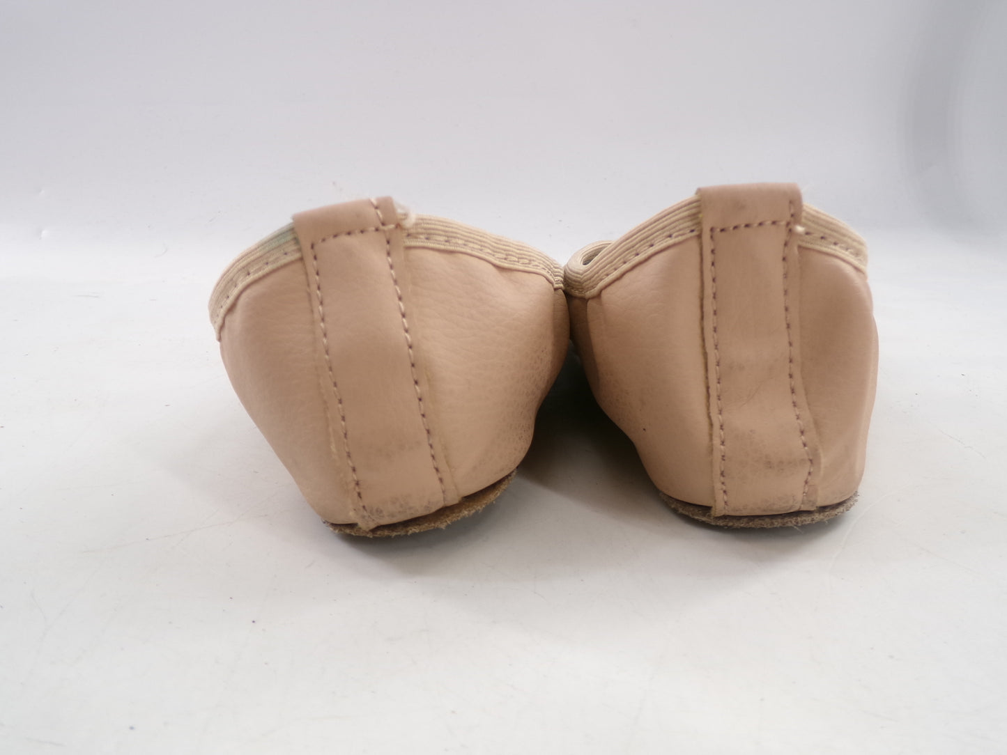 Pre-Owned Ballet Shoes Stelle Youth 4M Leather Double Strap Split Sole