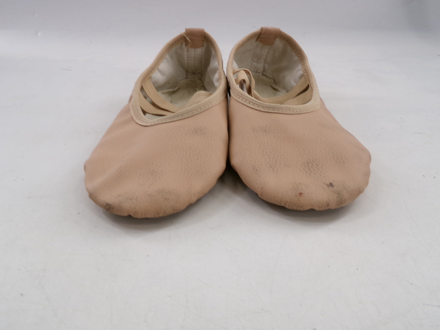 Pre-Owned Ballet Shoes Stelle Youth 4M Leather Double Strap Split Sole