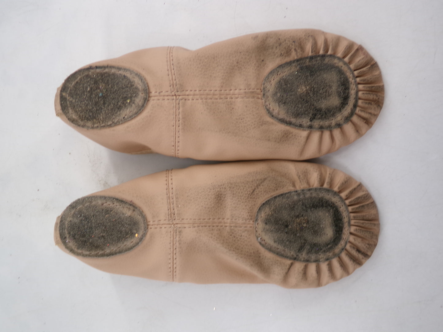 Pre-Owned Ballet Shoes Stelle Youth 4M Leather Double Strap Split Sole