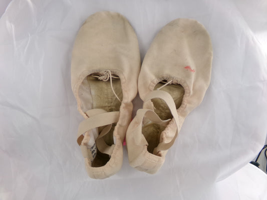 Pre-Owned Ballet Shoes Dancing Fair Adult 9M Canvas  Split Sole