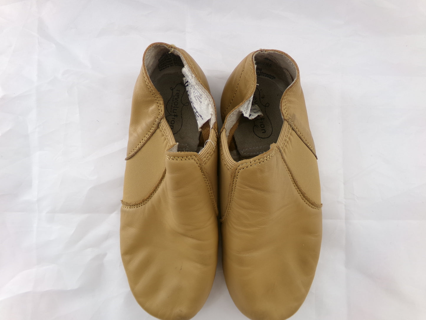 Pre-Owned Jazz Shoes Revolution 656 Child 4M Pull On Leather Split Sole