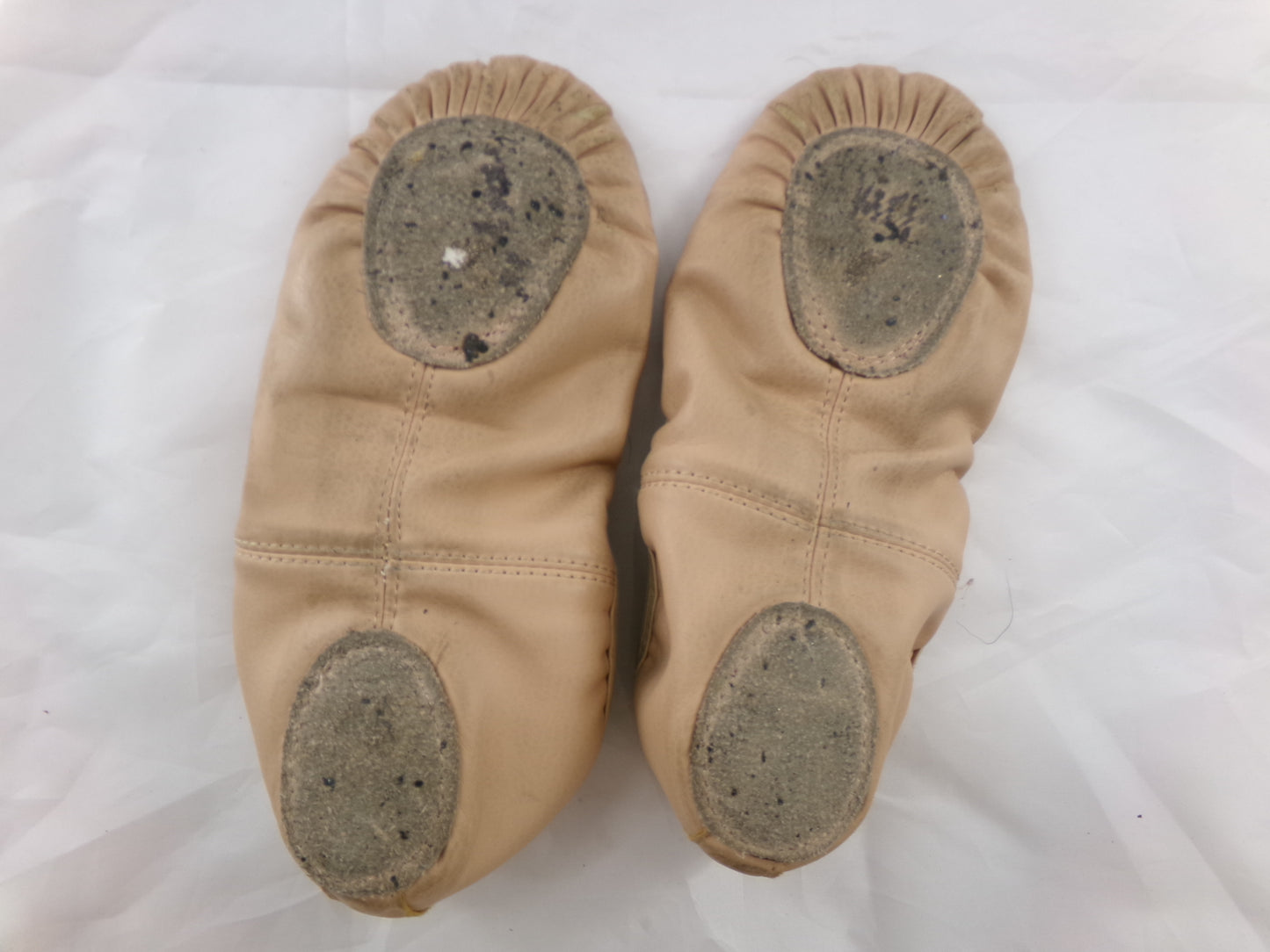 Pre-Owned Ballet Shoes Stelle Girls 4M Leather Double Strap Split Sole