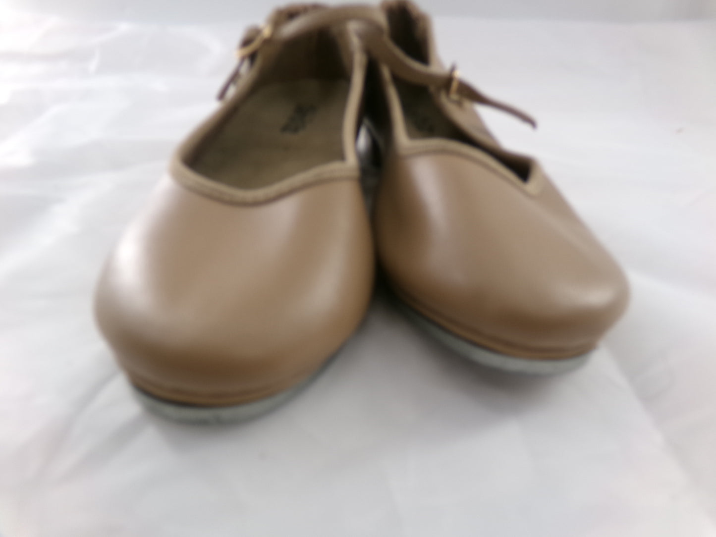 Pre-Owned Tan Tap Shoes Danshuz 752 Girls 2.5M Mary Jane Buckle