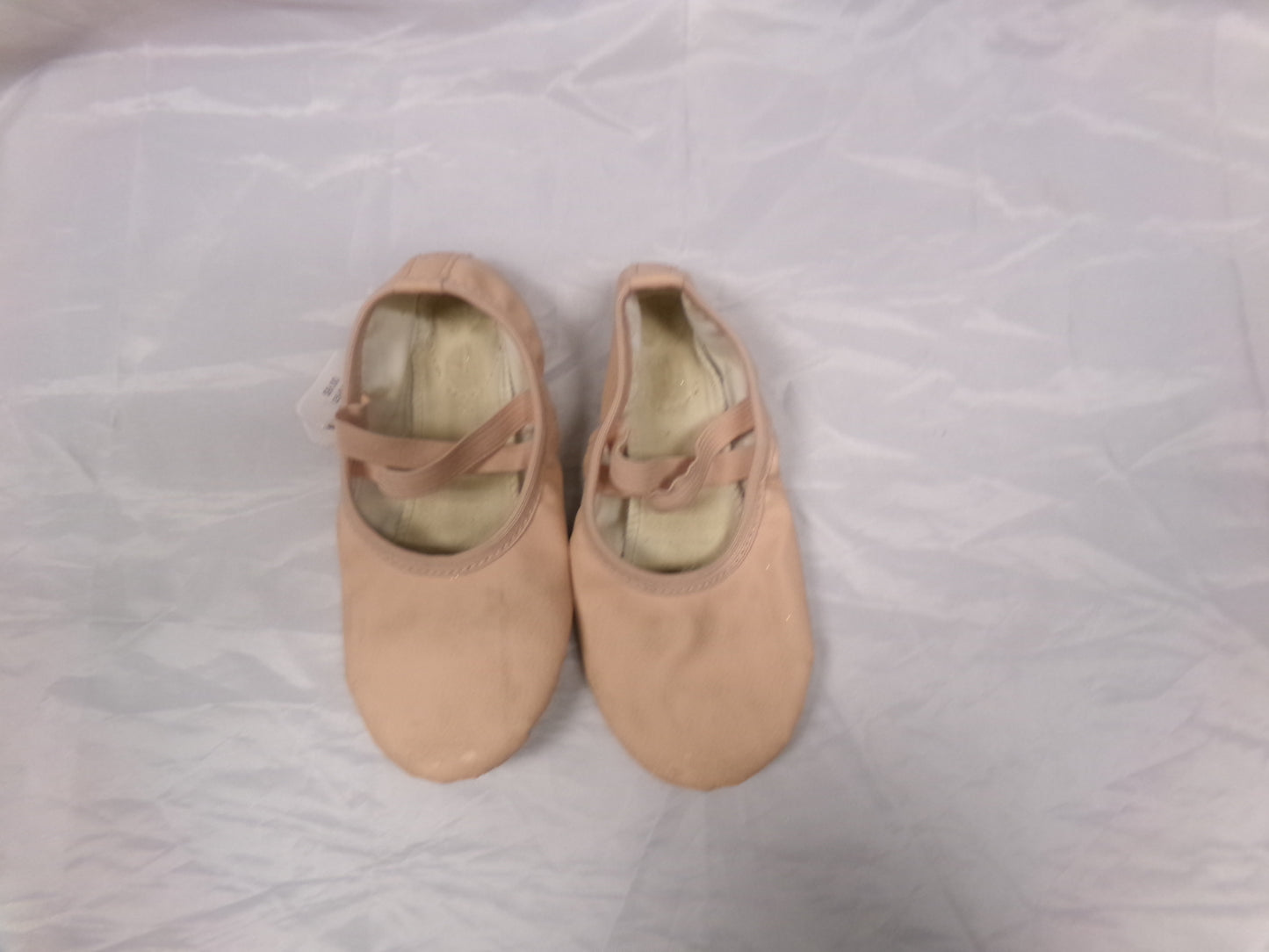 Pre-Owned Ballet Shoes Stelle Girls 2M Leather Double Strap Split Sole
