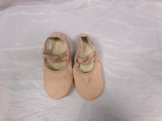 Pre-Owned Ballet Shoes Stelle Girls 2M Leather Double Strap Split Sole