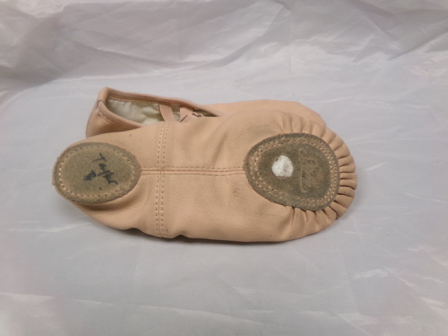 Pre-Owned Ballet Shoes Stelle Girls 2M Leather Double Strap Split Sole