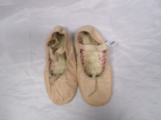 Pre-Owned Ballet Shoes Pink Capezio 205 Adult 6.5M Leather Strap Full Sole
