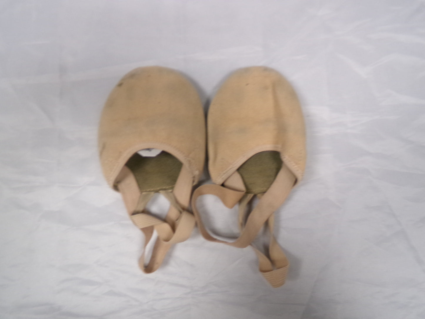 Pre-Owned Contemporary Lyrical Shoes Danz N Motion Large Turner Pirouette Canvas Elastic Suede