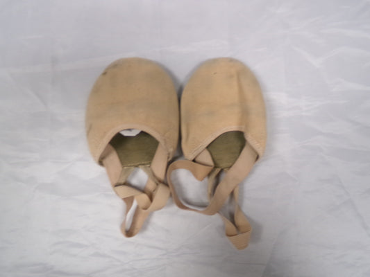 Pre-Owned Contemporary Lyrical Shoes Danz N Motion Large Turner Pirouette Canvas Elastic Suede