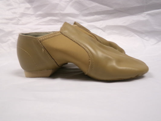 Pre-Owned Jazz Shoes Generic Youth 3M Slip On Leather Slip On Split Sole