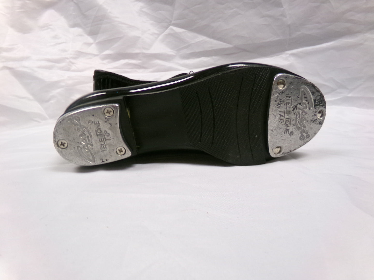 Pre-Owned Tap Shoes Capezio Big Kids 11.5M Tyette Man Made Elastic Student