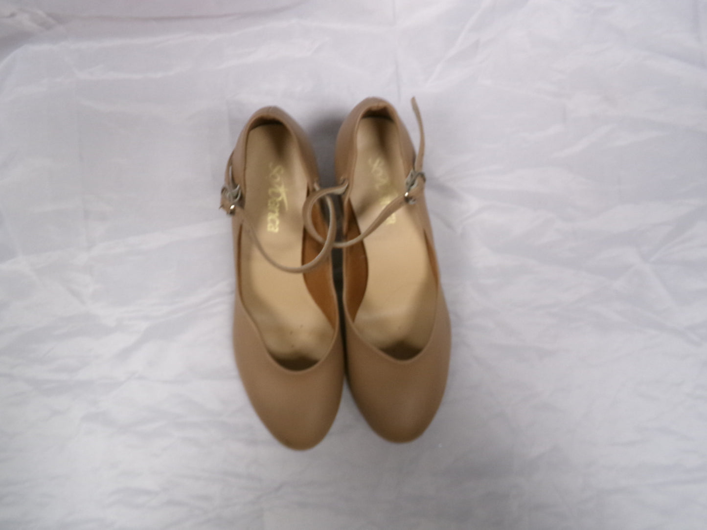 Pre-Owned Tap Shoes SoDanca Adult 4.5M Leather Buckle Tan