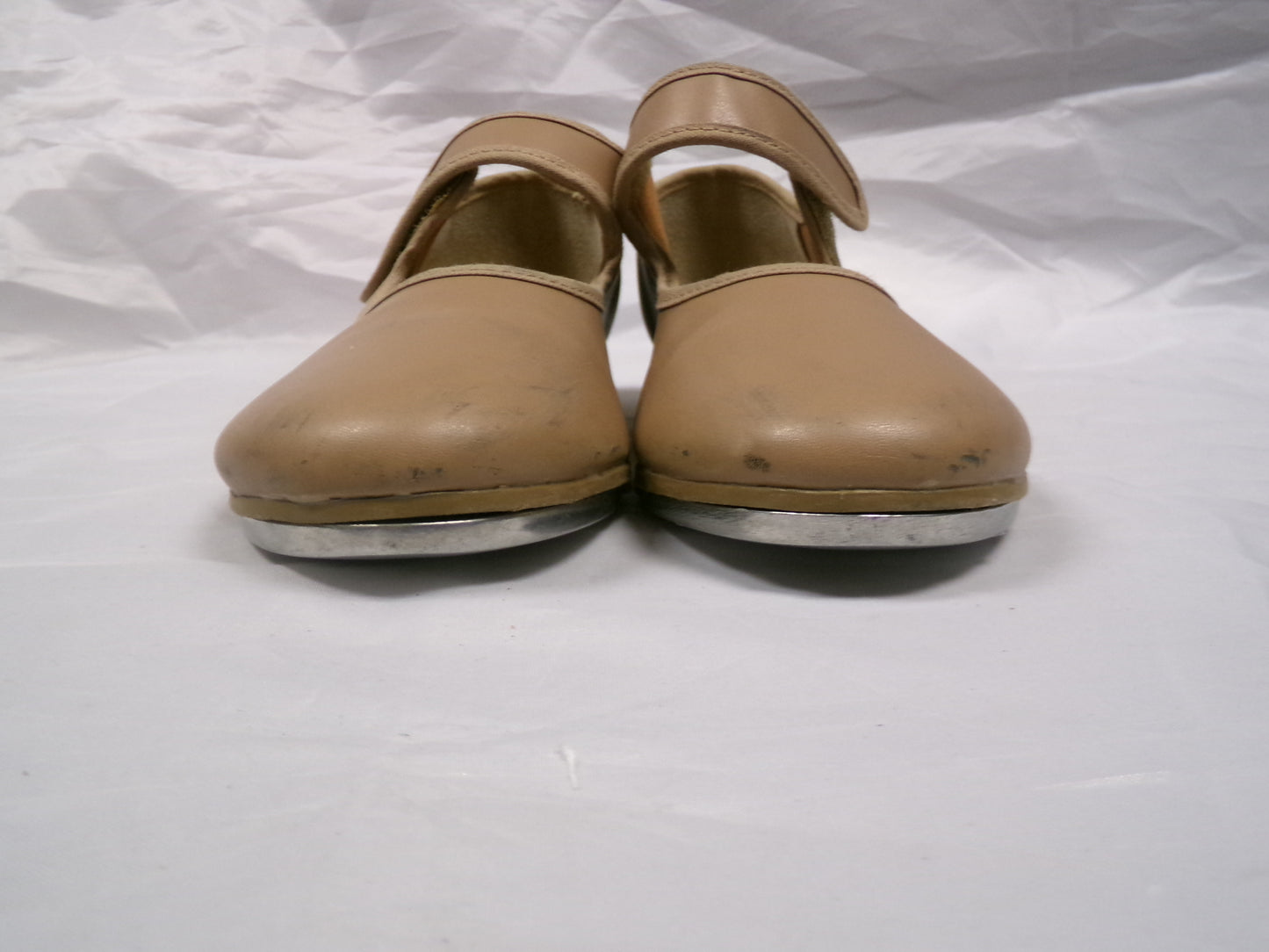 Pre-Owned Tap Shoes Youth 3M Tan So Danca TA38 Mary Jane Leather Loop Strap