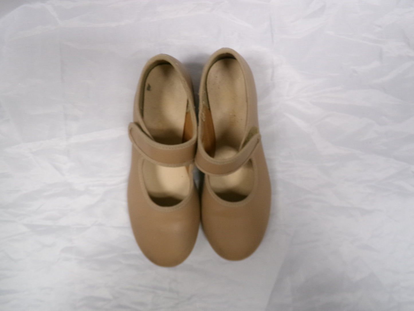 Pre-Owned Tap Shoes Youth 3M Tan So Danca TA38 Mary Jane Leather Loop Strap