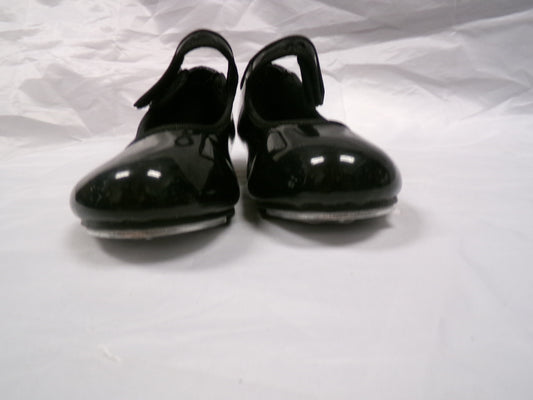 Pre-Owned Tap Shoes Danshuz Youth 2M Mary Jane Leather Easy Strap