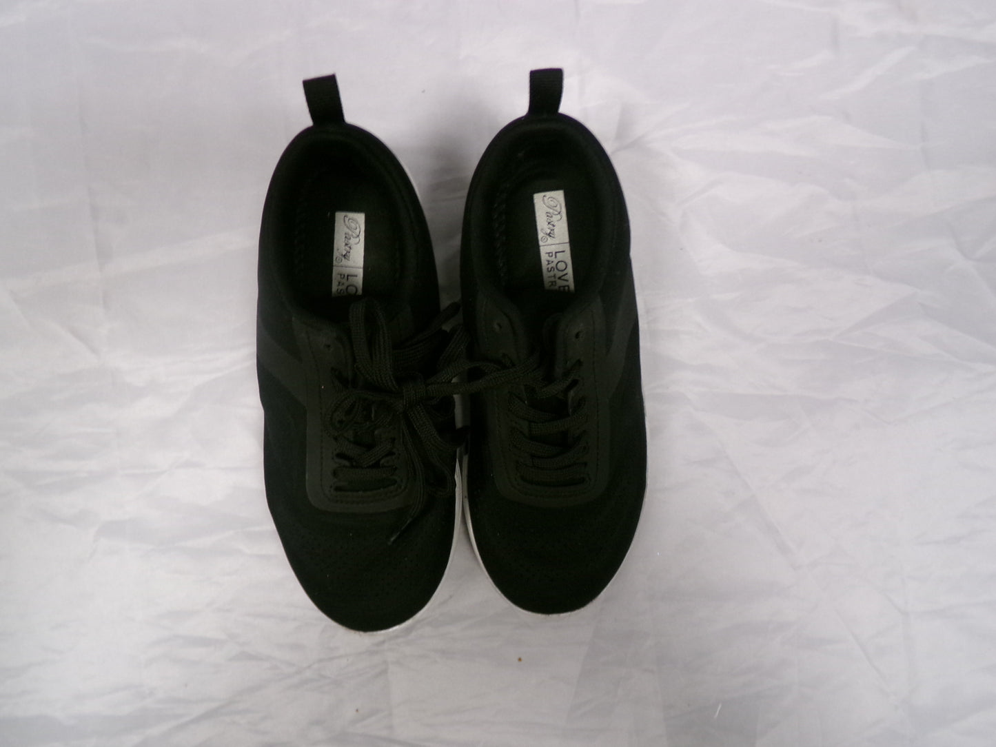 Pre-Owned Hip Hop Shoes Pastry Trainer Kids 1M Sneakers Canvas Lace Up Rubber