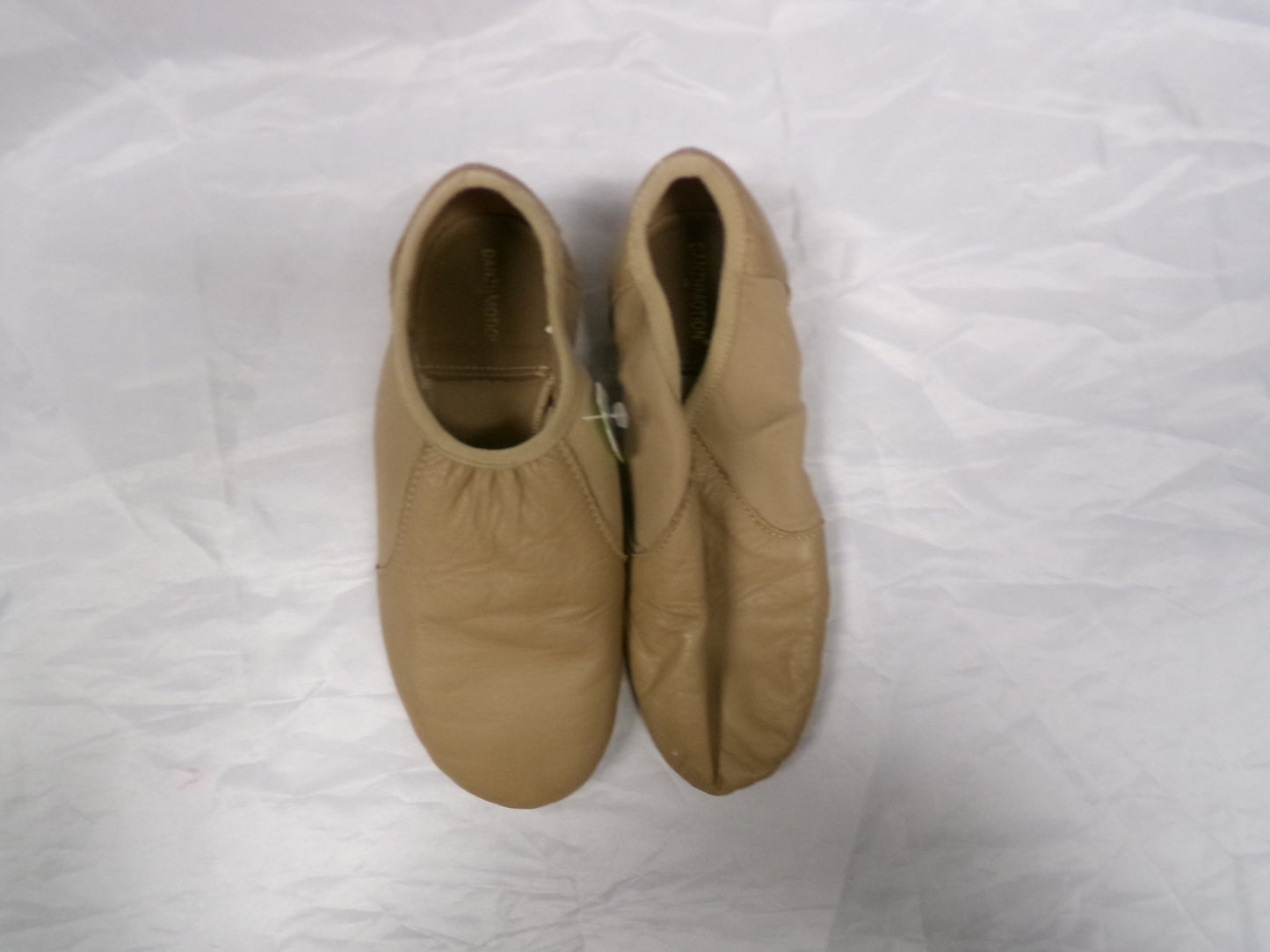 Pre-Owned Jazz Shoes Danz N Motion Tan 9158 Adult 7M Slip On Stretch Side