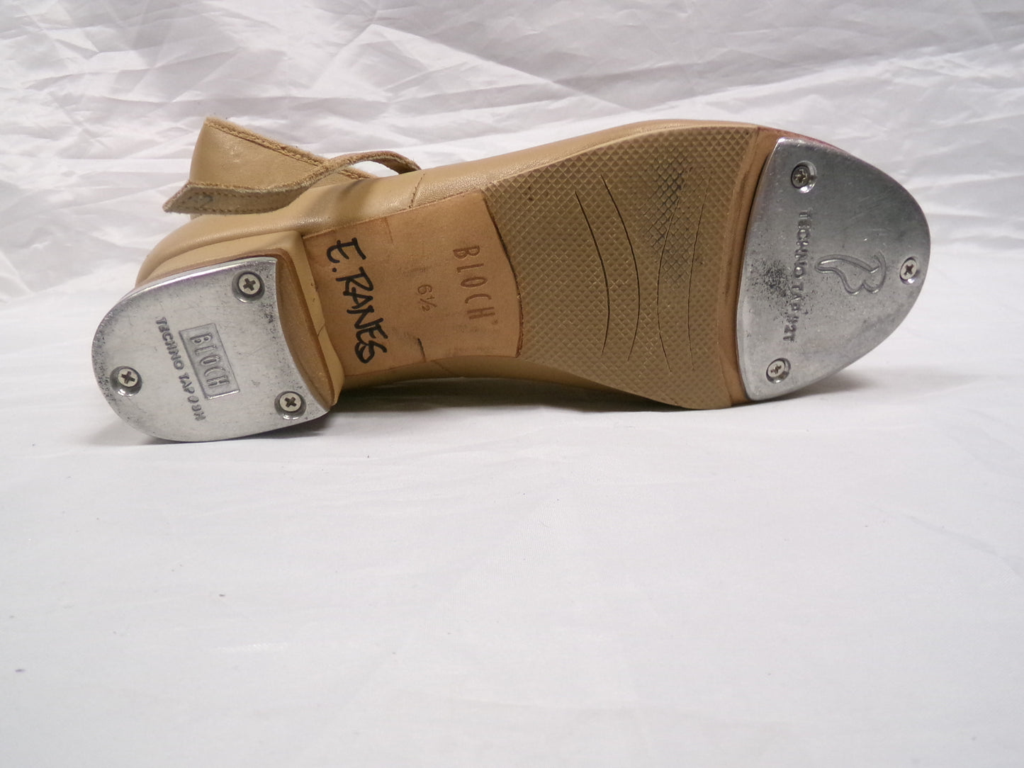 Pre-Owned Tap Shoes Bloch Adult 6.5M Mary Jane Leather Buckle
