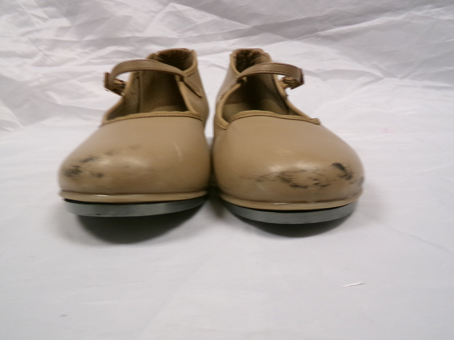Pre-Owned Tan Tap Shoes Danshuz 752 Adult 7.5M Mary Jane Buckle