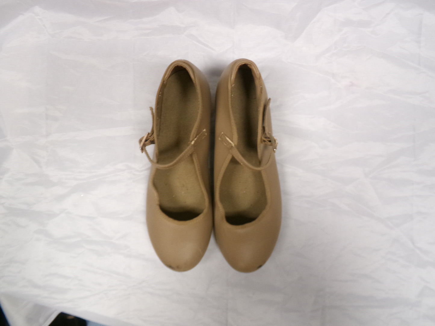 Pre-Owned Tan Tap Shoes Danshuz 752 Adult 7.5M Mary Jane Buckle