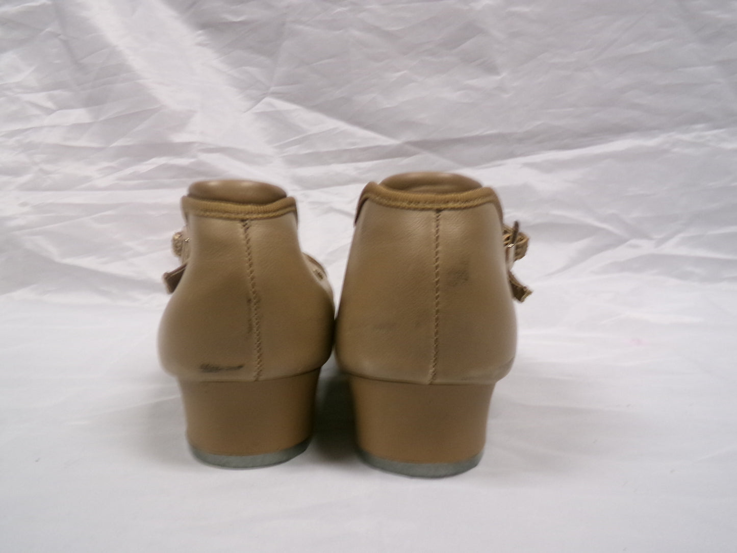 Pre-Owned Tan Tap Shoes Danshuz 752 Adult 7.5M Mary Jane Buckle
