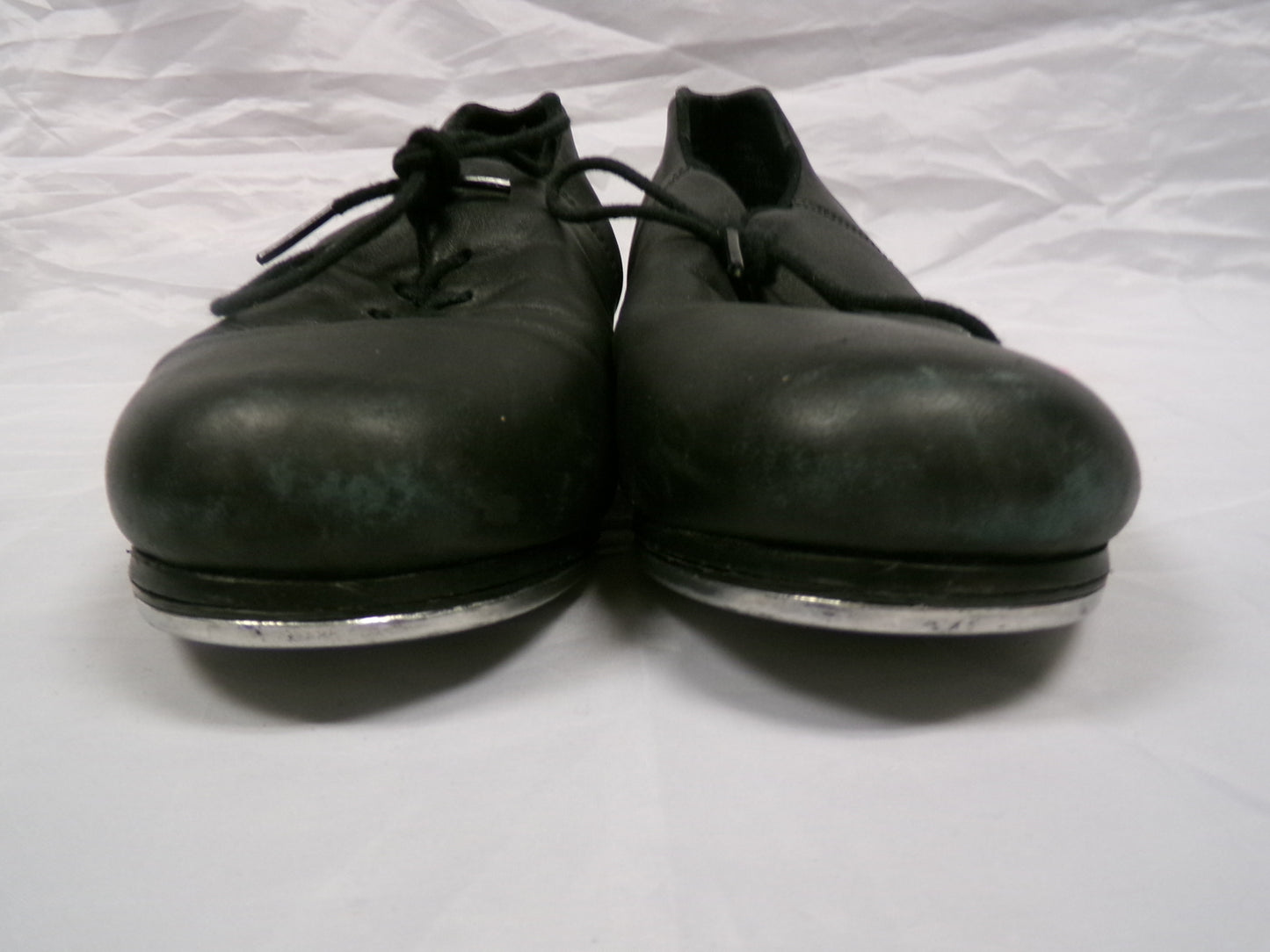 Pre-Owned Tap Shoes Capezio Adult 8.5M Oxford Leather Lace Up Full Sole