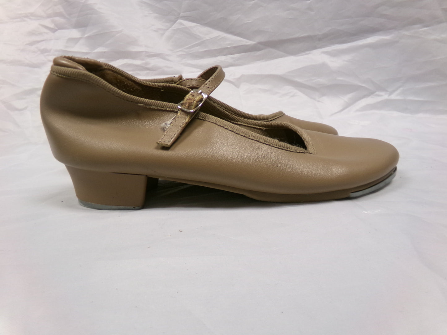 Pre-Owned Tan Tap Shoes Danshuz 753 Youth 4.5M Mary Jane Buckle
