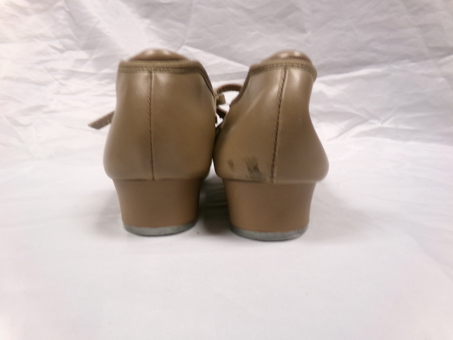 Pre-Owned Tan Tap Shoes Danshuz 753 Youth 4.5M Mary Jane Buckle