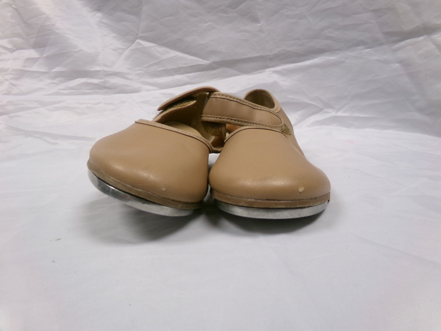 Pre-Owned Tap Shoes Youth 3M Tan So Danca TA38 Mary Jane Leather Loop Strap