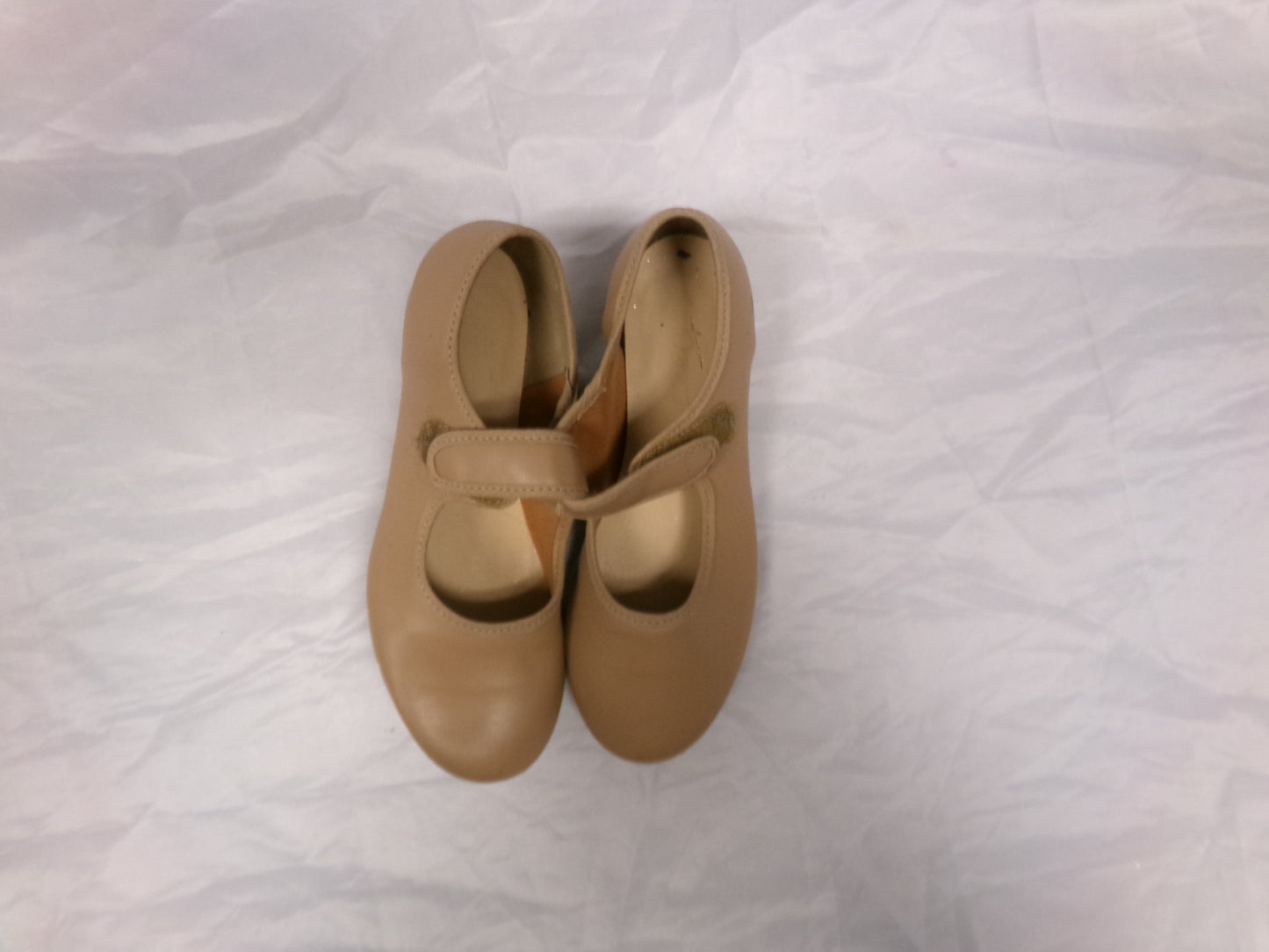 Pre-Owned Tap Shoes Youth 3M Tan So Danca TA38 Mary Jane Leather Loop Strap