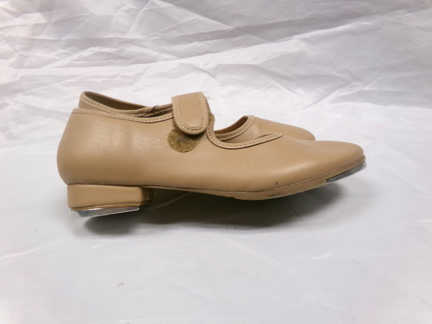 Pre-Owned Tap Shoes Youth 3M Tan So Danca TA38 Mary Jane Leather Loop Strap