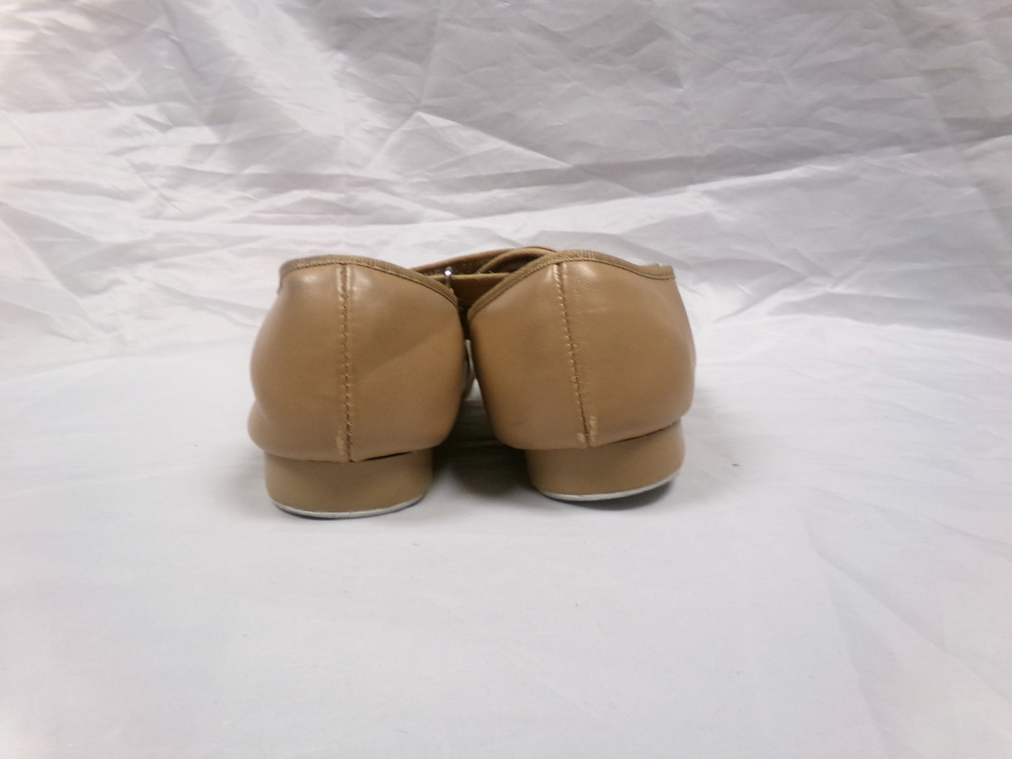 Pre-Owned Tap Shoes Dance Class Kids 2.5M Tan Mary Jane No Buckle