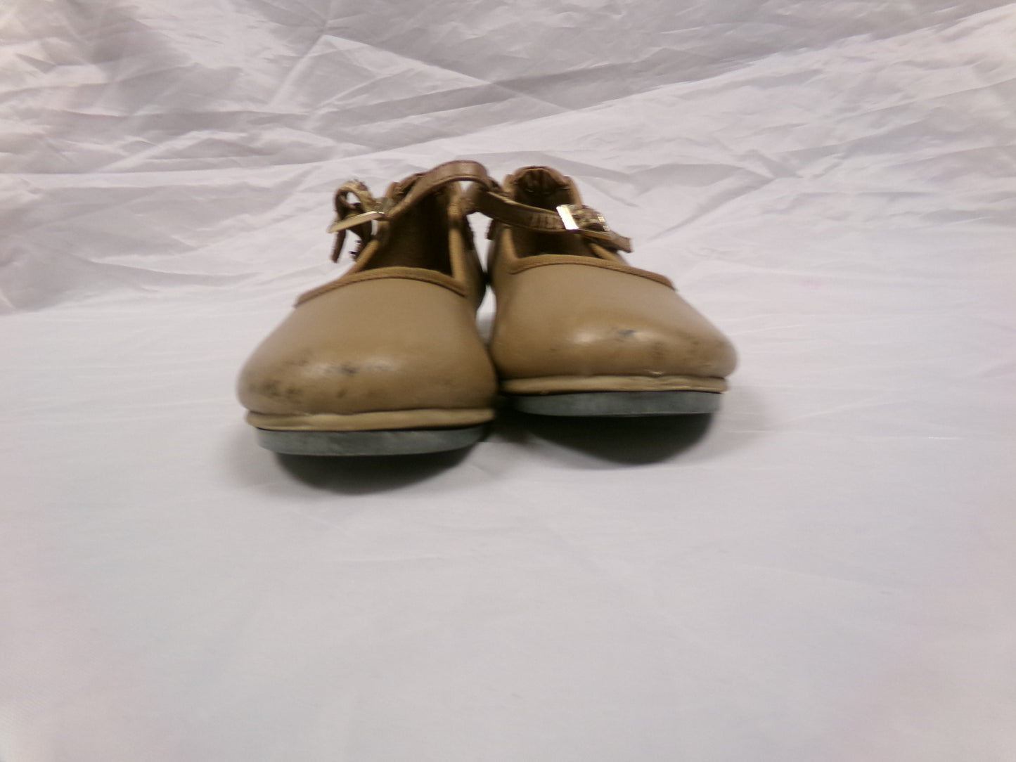 Pre-Owned Tap Shoes Danshuz 751 Toddler 11M Tan Mary Jane Buckle
