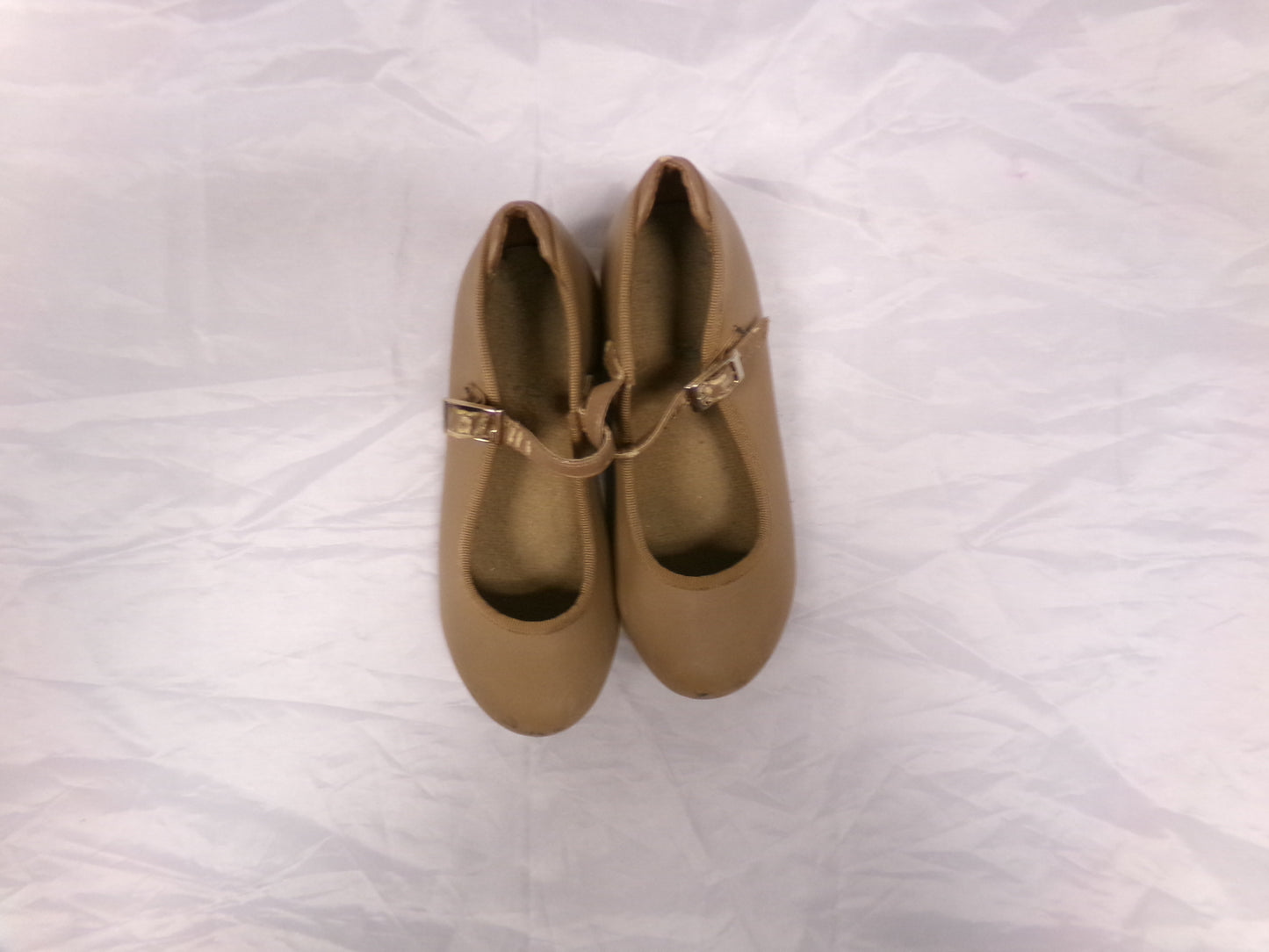 Pre-Owned Tap Shoes Danshuz 751 Toddler 11M Tan Mary Jane Buckle