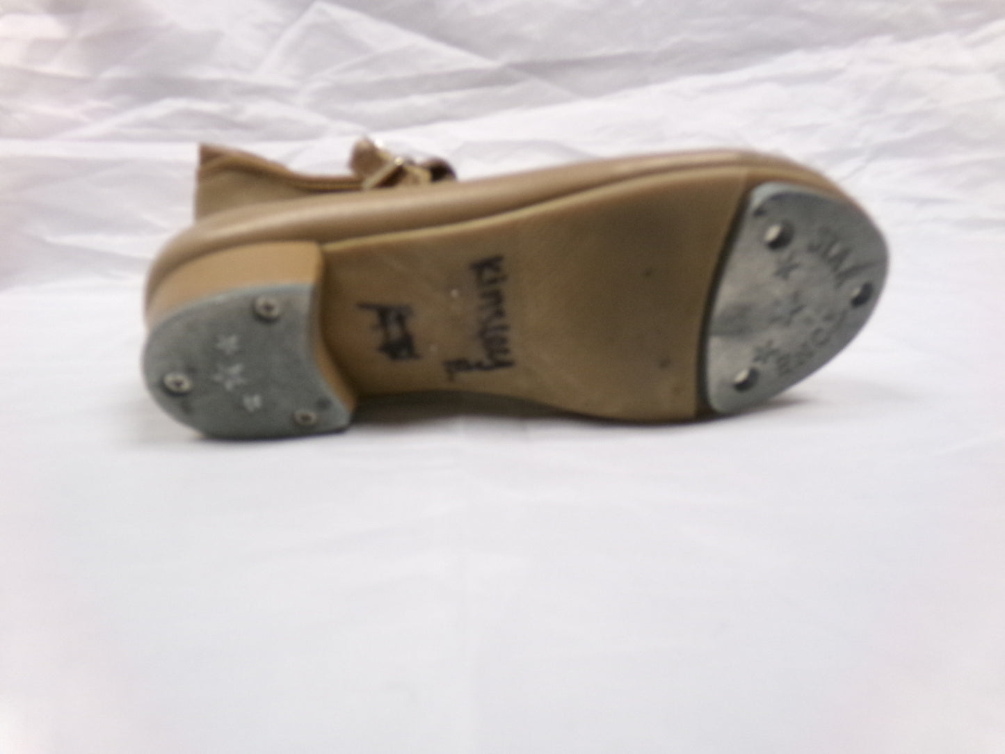 Pre-Owned Tap Shoes Danshuz 751 Toddler 11M Tan Mary Jane Buckle
