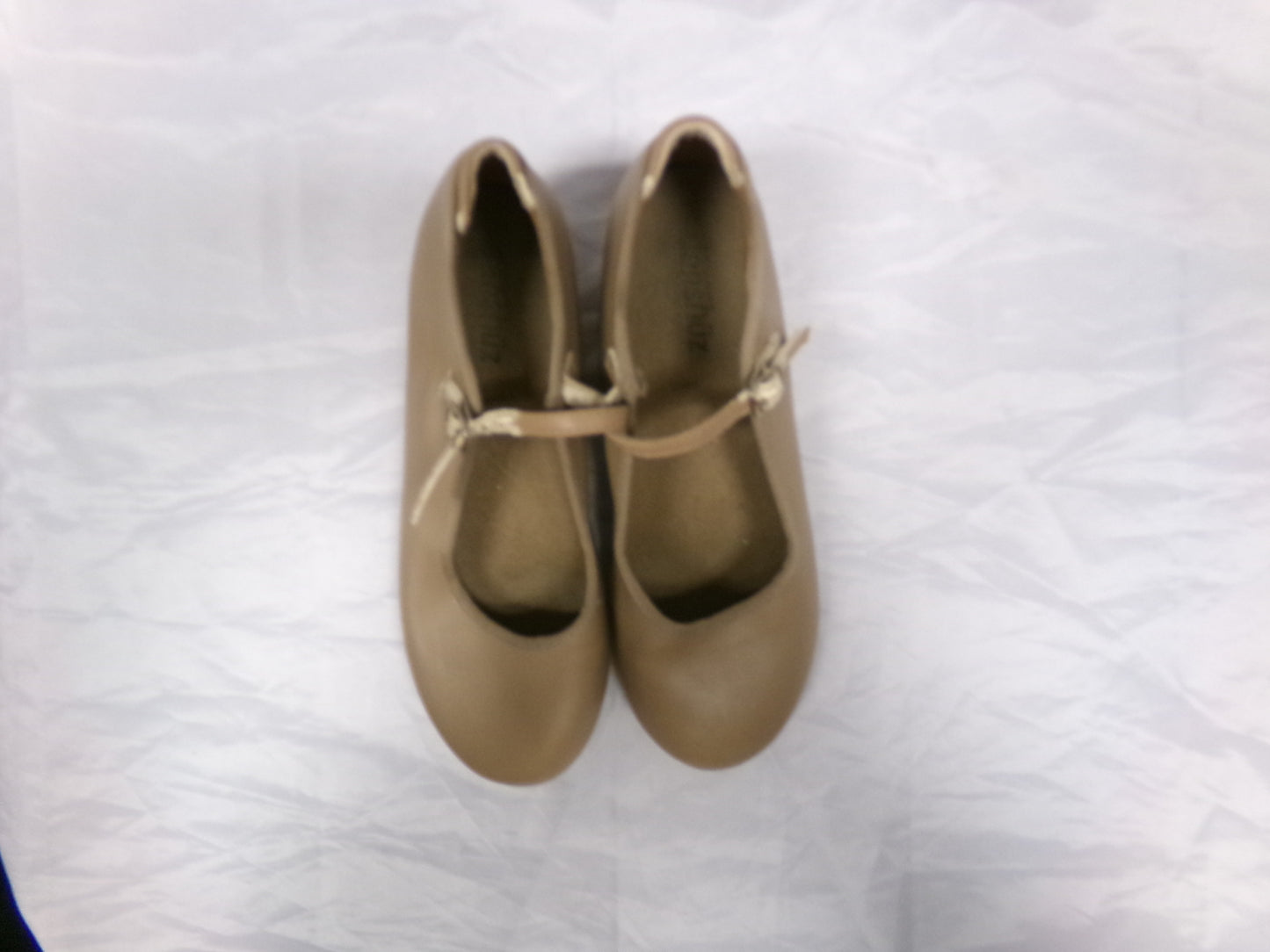 Pre-Owned Tap Shoes Danshuz 753 Adult 6.5M Tan Mary Jane Buckle