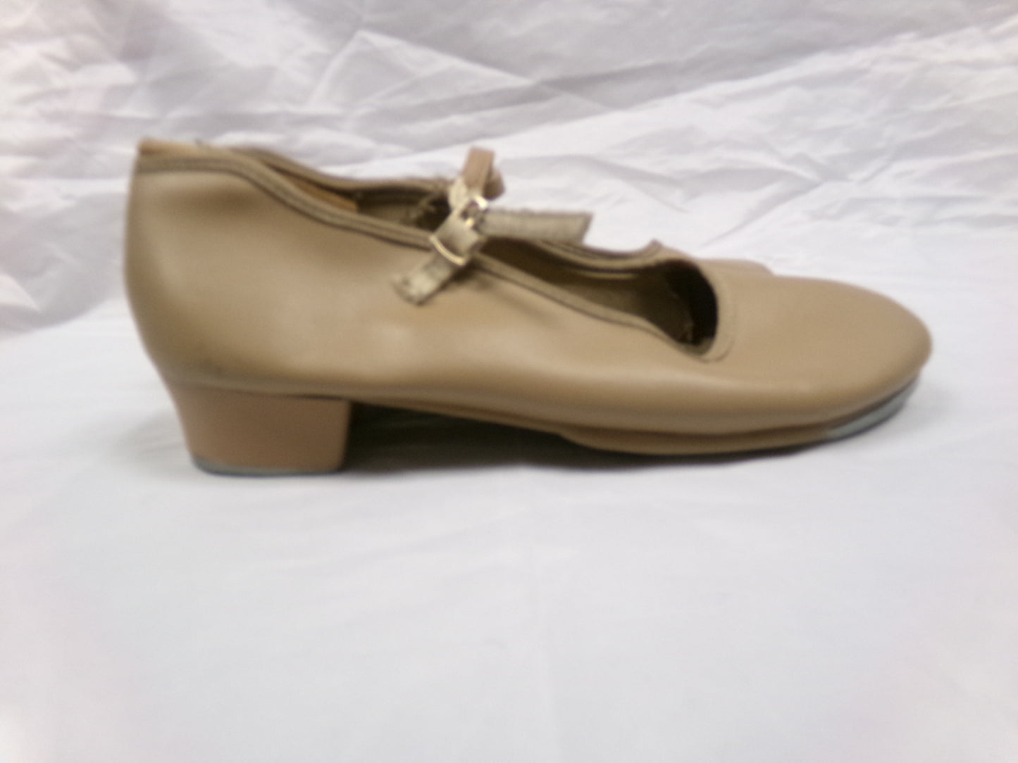 Pre-Owned Tap Shoes Danshuz 753 Adult 6.5M Tan Mary Jane Buckle