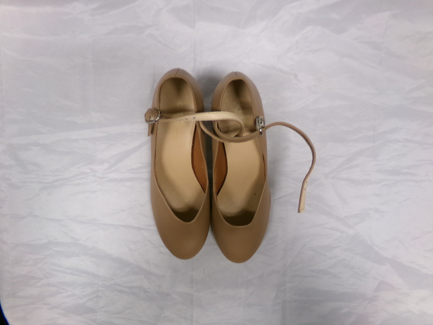 Pre-Owned Tap Shoes SoDanca Youth 4M Leather Buckle Tan