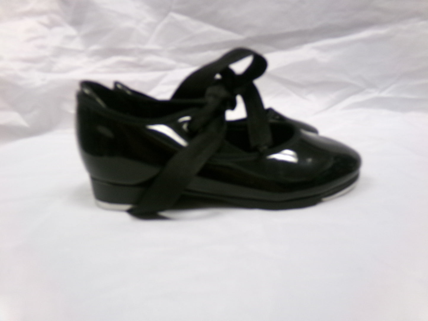 Pre-Owned Tap Shoes Capezio Big Kids 11M Tyette Man Made Elastic Student
