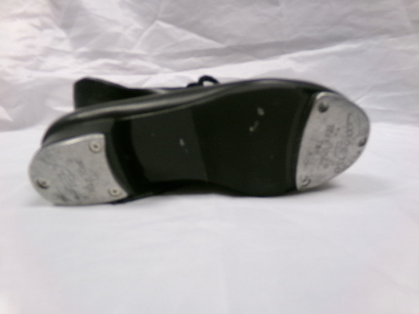Dance Tap Shoes 1M Youth Capezio 443 Student Lace Up Black Full Sole