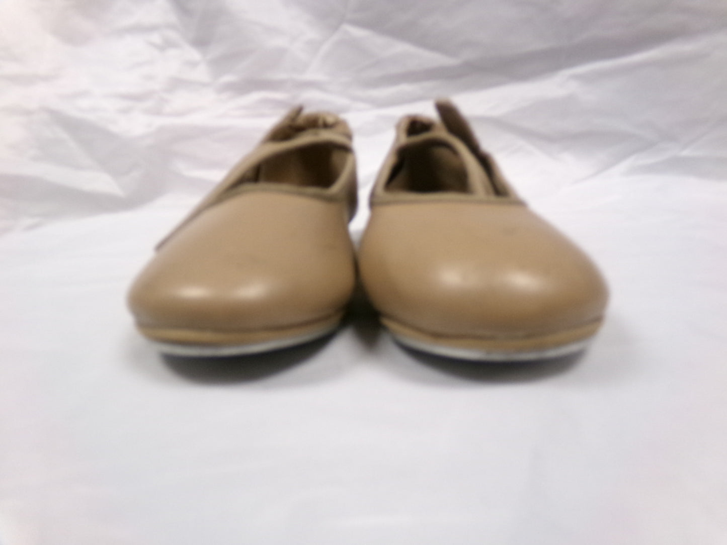 Pre-Owned Tap Shoes Danshuz 534 Youth 1.5M Tan Mary Jane Easy Strap