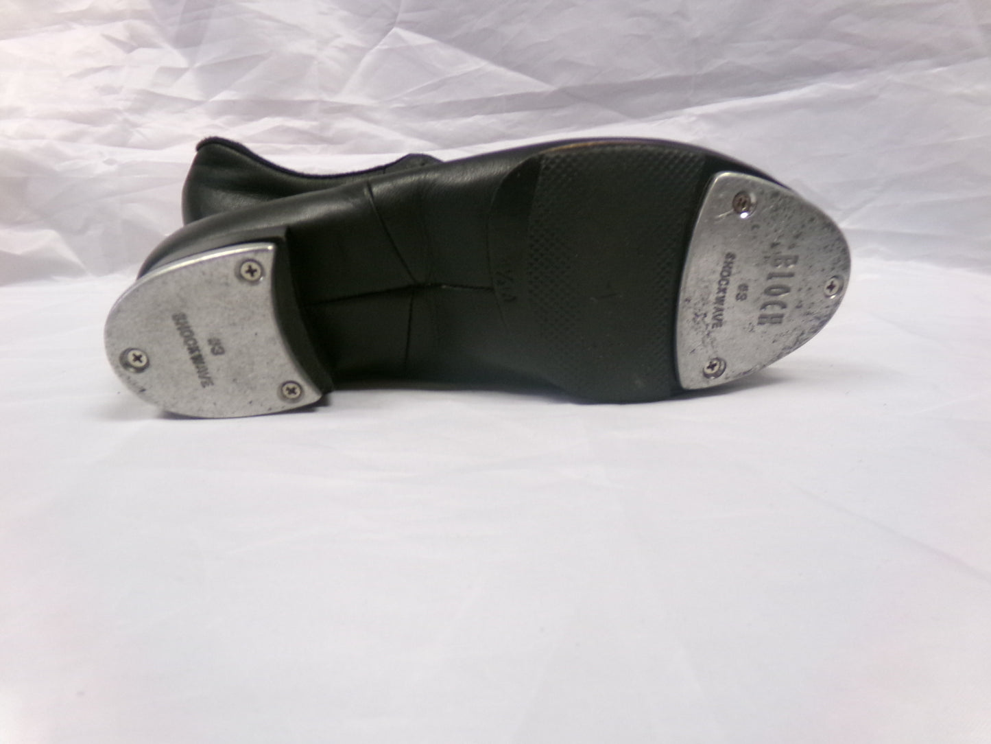 Pre-Owned Tap Shoes Bloch Split Sole Flex Oxford Black 4.5M Child