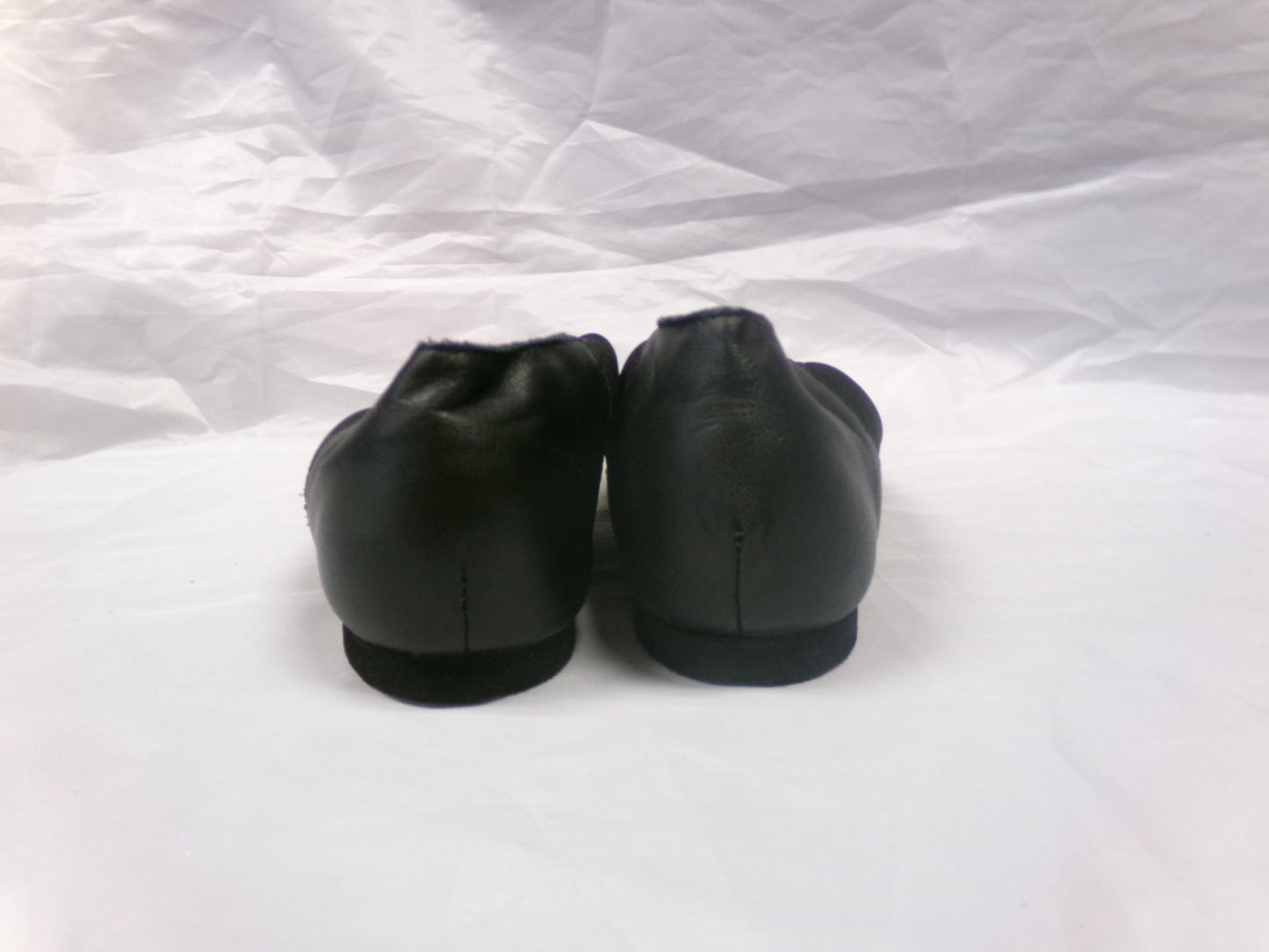Pre-Owned Jazz Shoes So Danca 8.5W JZ43 Black Adult Pull On Leather Split Sole